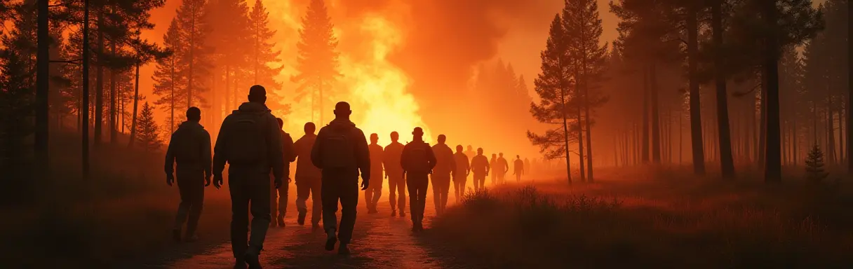 Правила поведения при лесном пожаре