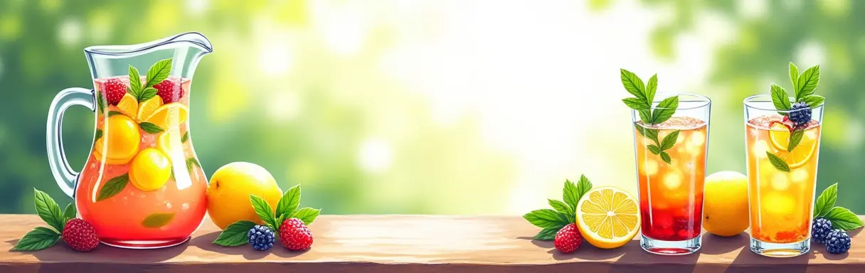 Домашние лимонады и охлаждающие напитки