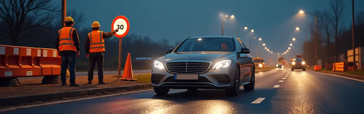 Вождение в условиях строительных работ