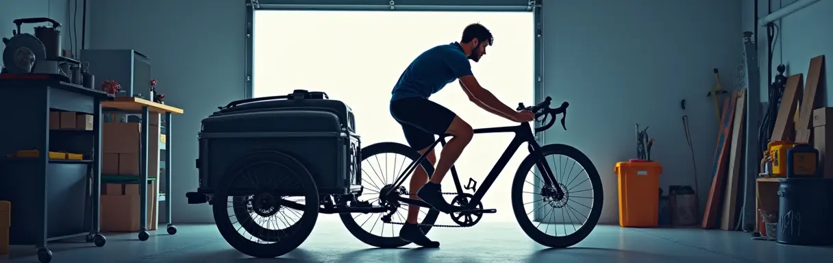 Езда с велосипедом на креплении