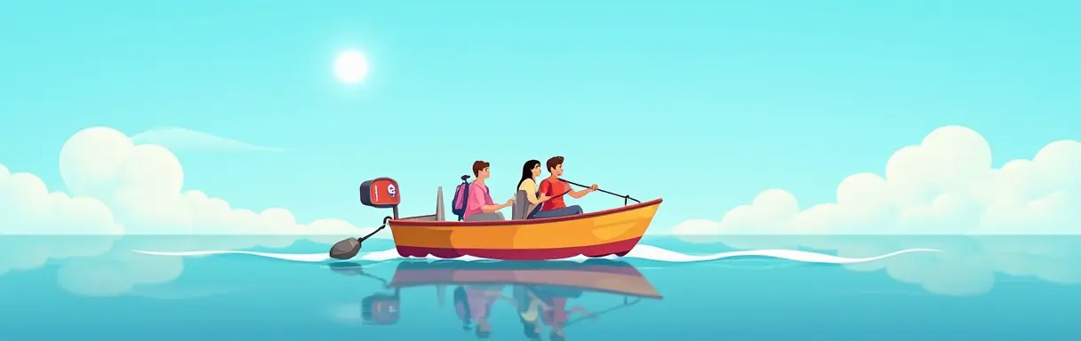 Езда с лодкой или катером