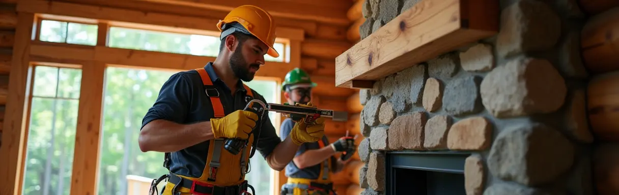 Ремонт камина в загородном доме