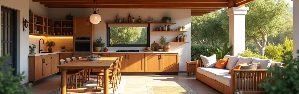 Обустройство дачной кухни и зоны отдыха