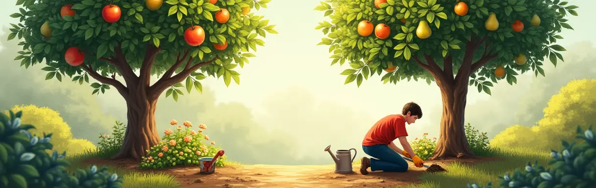 Выращивание яблонь и груш в саду