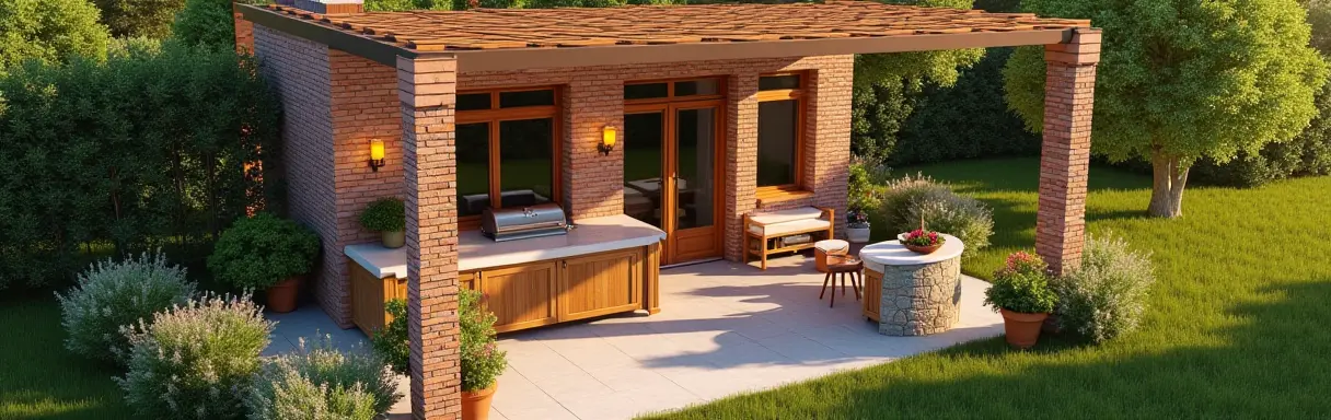 Строительство летней кухни на даче