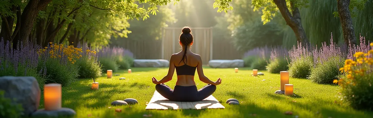 Обустройство зоны для йоги в саду