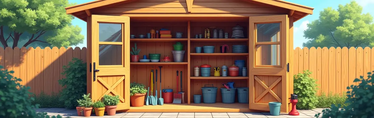 Строительство сарая для инструментов на даче