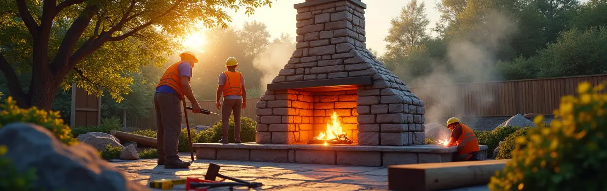 Как сделать садовый камин своими руками