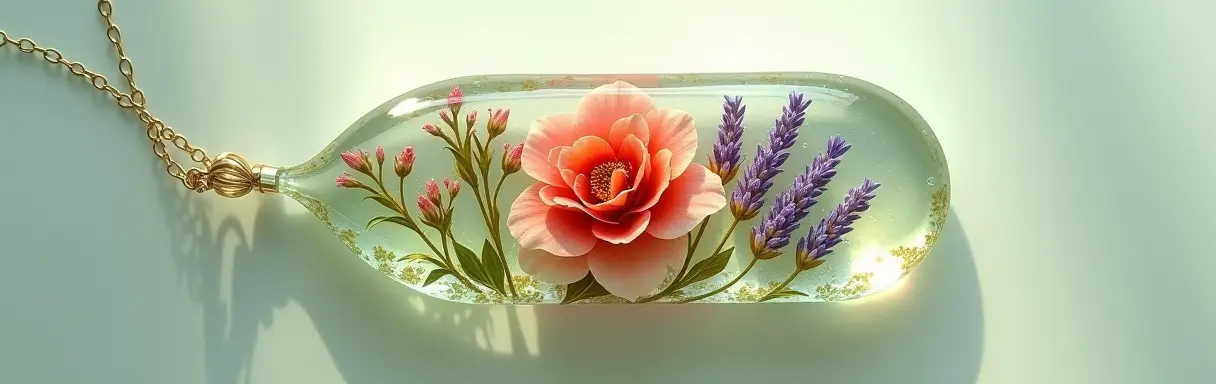 Создание украшений из смолы с сухоцветами