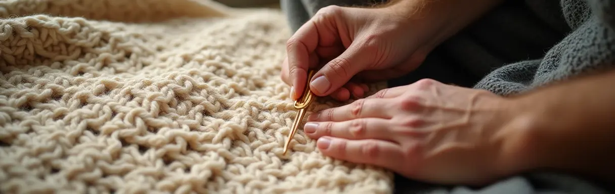 Вязание в технике тунисского вязания