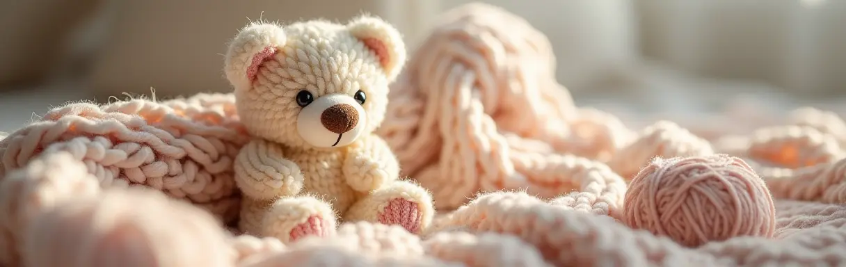 Вязание в технике вязания из плюшевой пряжи