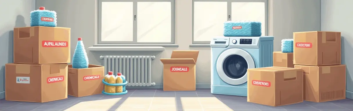 Как упаковать прачечную для переезда