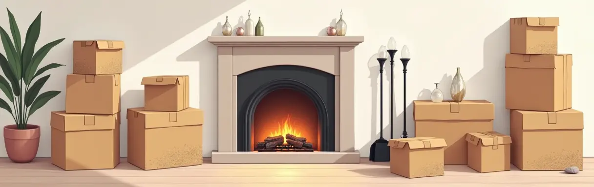 Как упаковать каминную комнату для переезда
