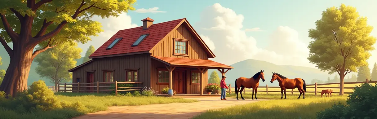 Переезд в дом с конюшней