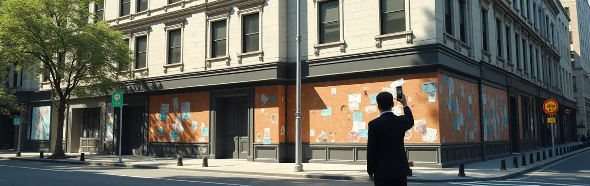 Борьба с незаконной рекламой на фасадах домов