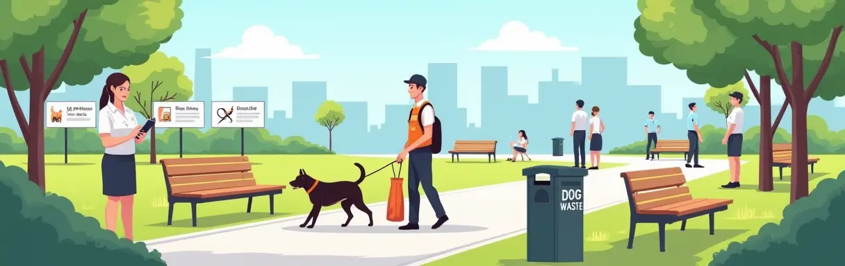 Борьба с нарушением правил выгула собак