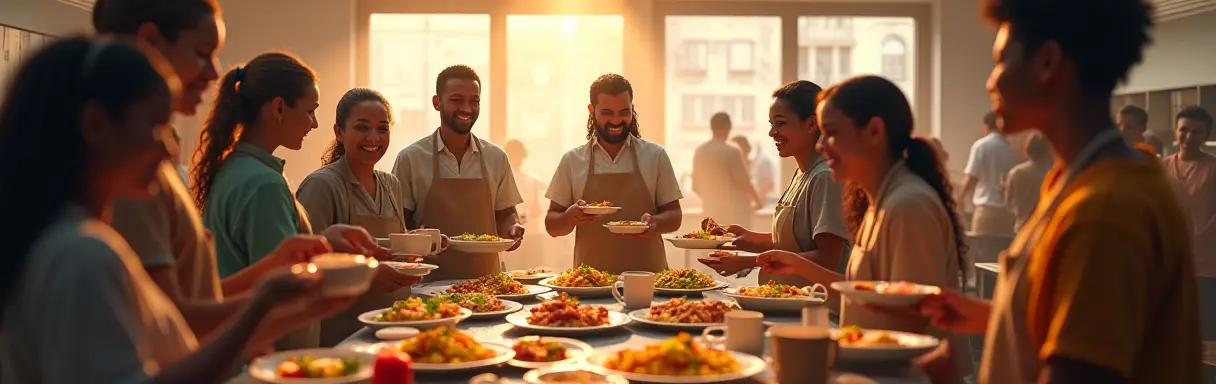 Организация соседской столовой для нуждающихся