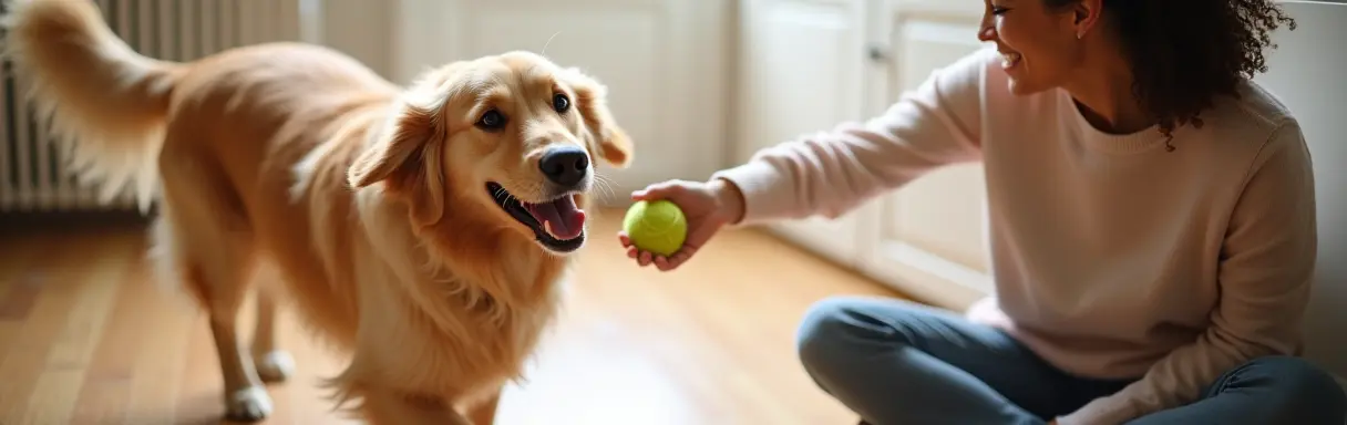 Как научить собаку команде "апорт"