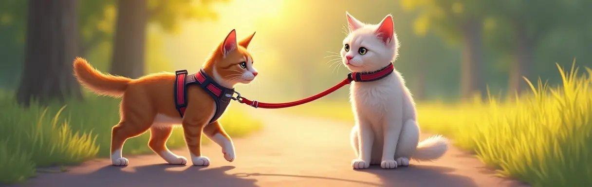 Как приучить кошку к harness и поводку