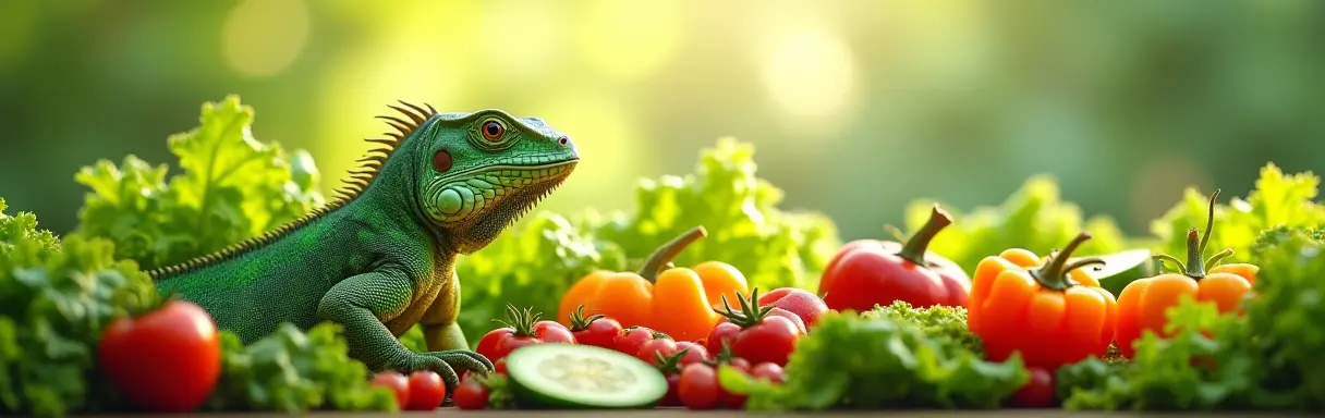 Питание игуан: овощи, фрукты, белок, витамины