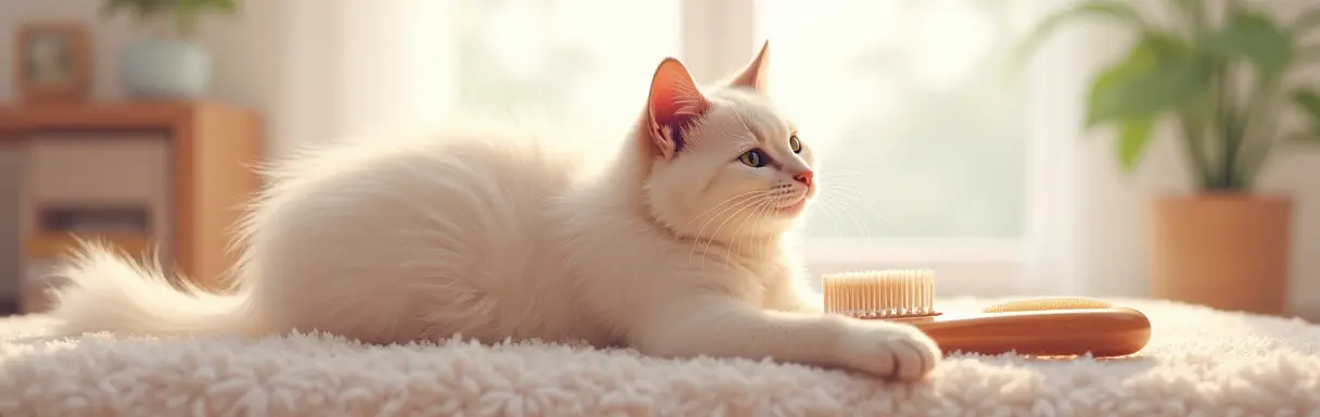 Уход за шерстью кошки в период линьки