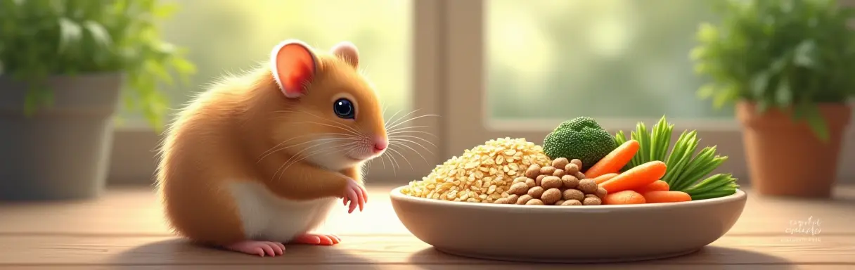 Питание хомяков: зерновые смеси, овощи, белок