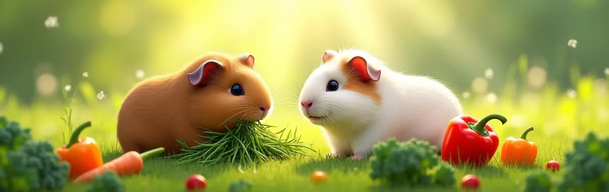 Питание морских свинок: сено, овощи, витамин C