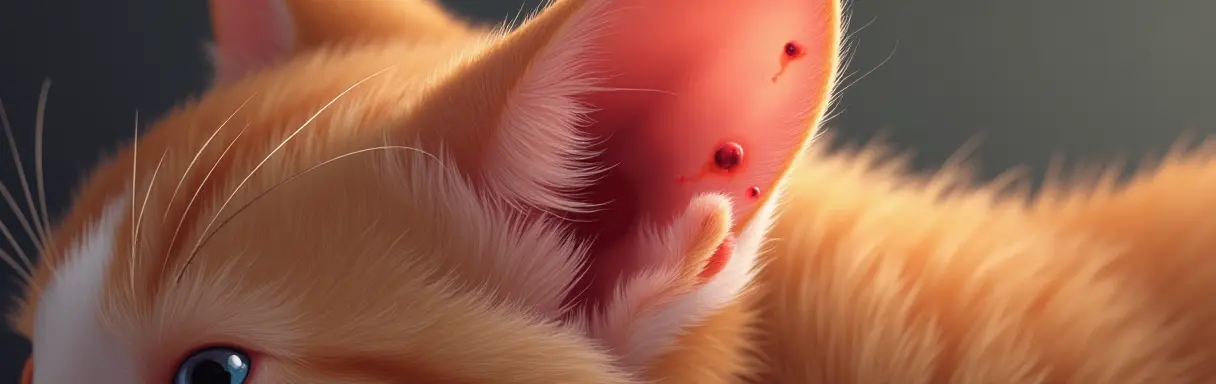 Уход за кошачьими ушами с клещами