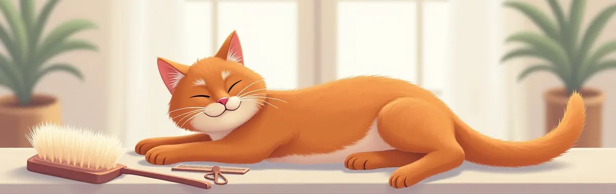 Уход за шерстью кошки с колтунами