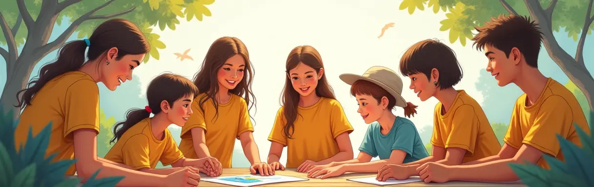 Волонтерство в образовательных лагерях для детей