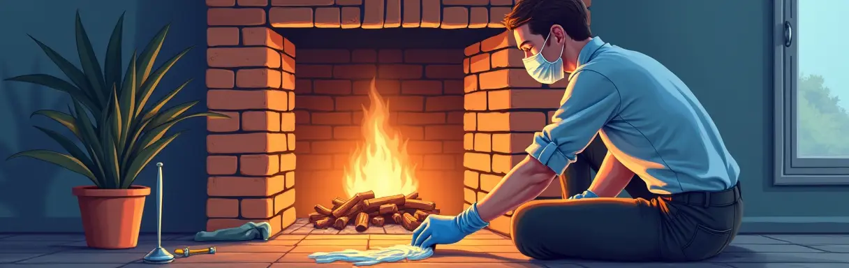 Как почистить камин или печь