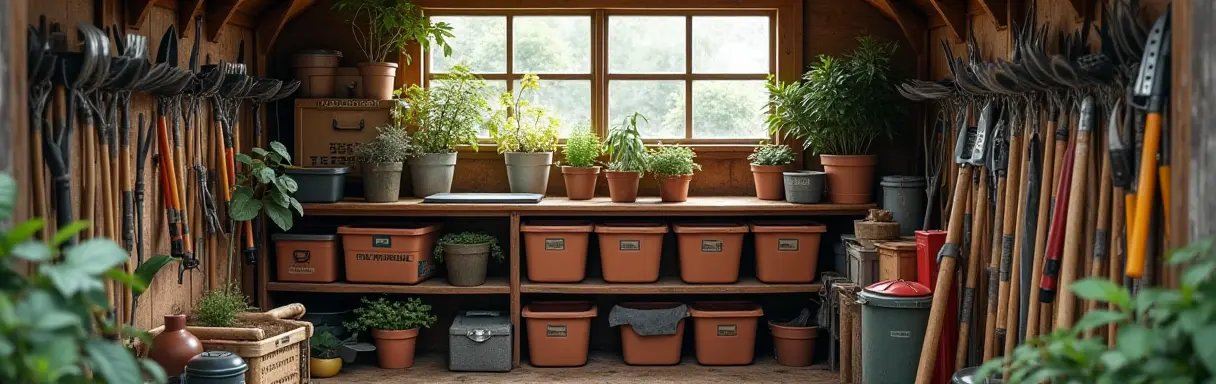 Как хранить садовый инвентарь